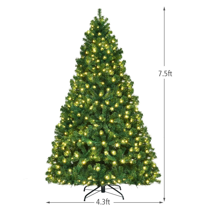 7 Feet PVC Artificial Christmas Tree with LED Lights by DirectDeals