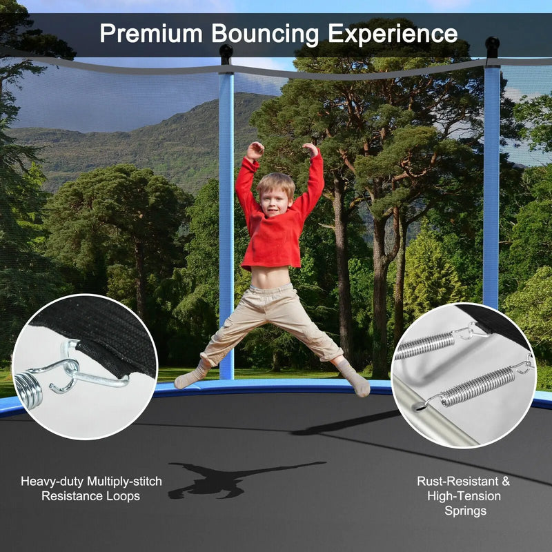 Outdoor Trampoline with Safety Closure Net-10 ft by DirectDeals
