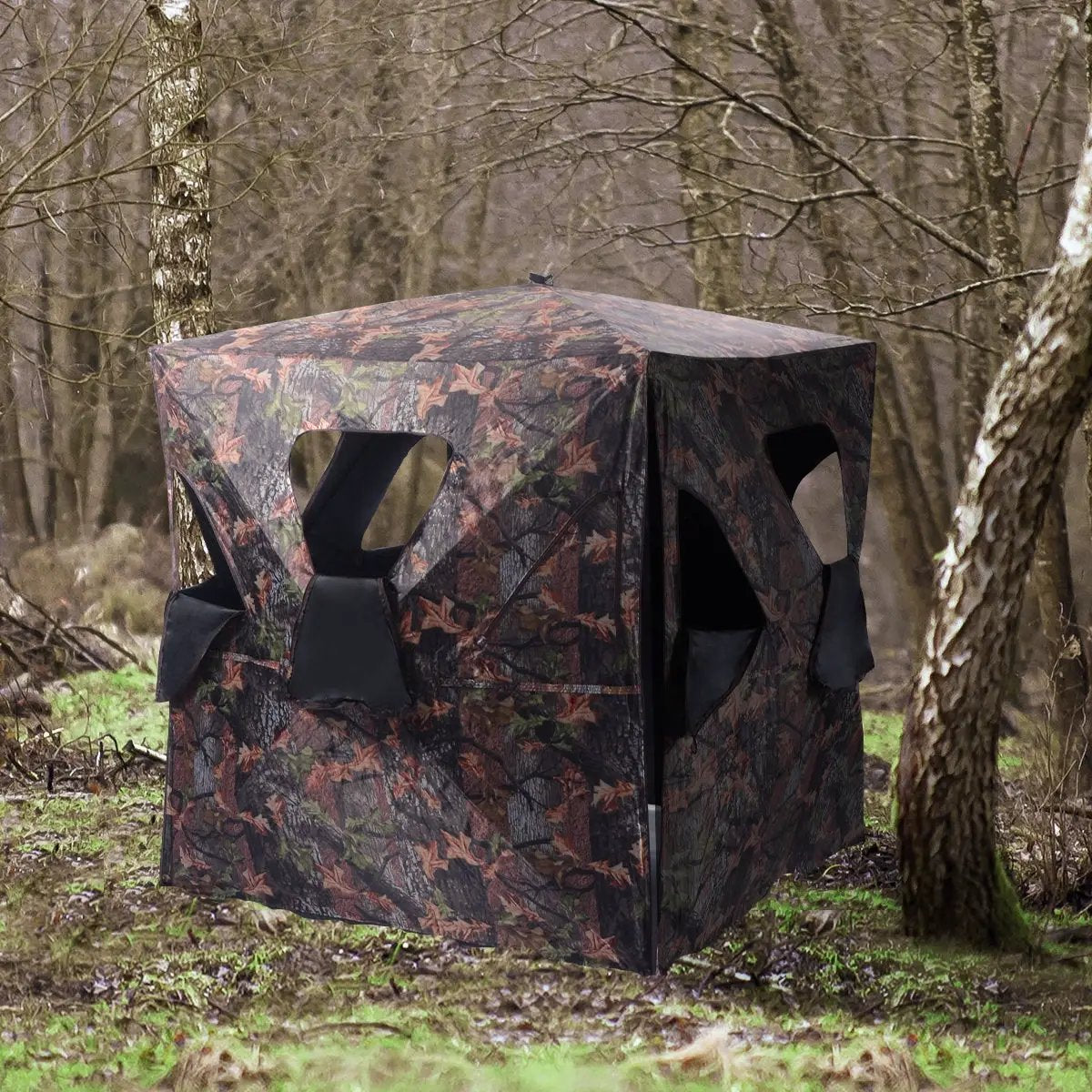 Ground Hunting Blind Portable Deer Pop Up Camo Hunter by DirectDeals