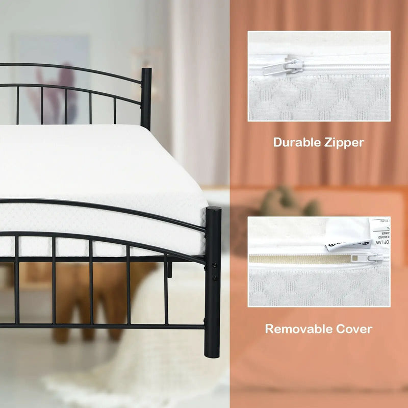 8 Inch Foam Medium Firm Mattress with Jacquard Cover by DirectDeals