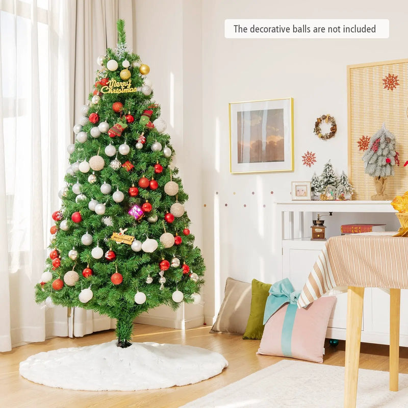 6 Feet Pre-lit Fiber Optic Artificial Christmas Tree with 617 Branch Tips by DirectDeals