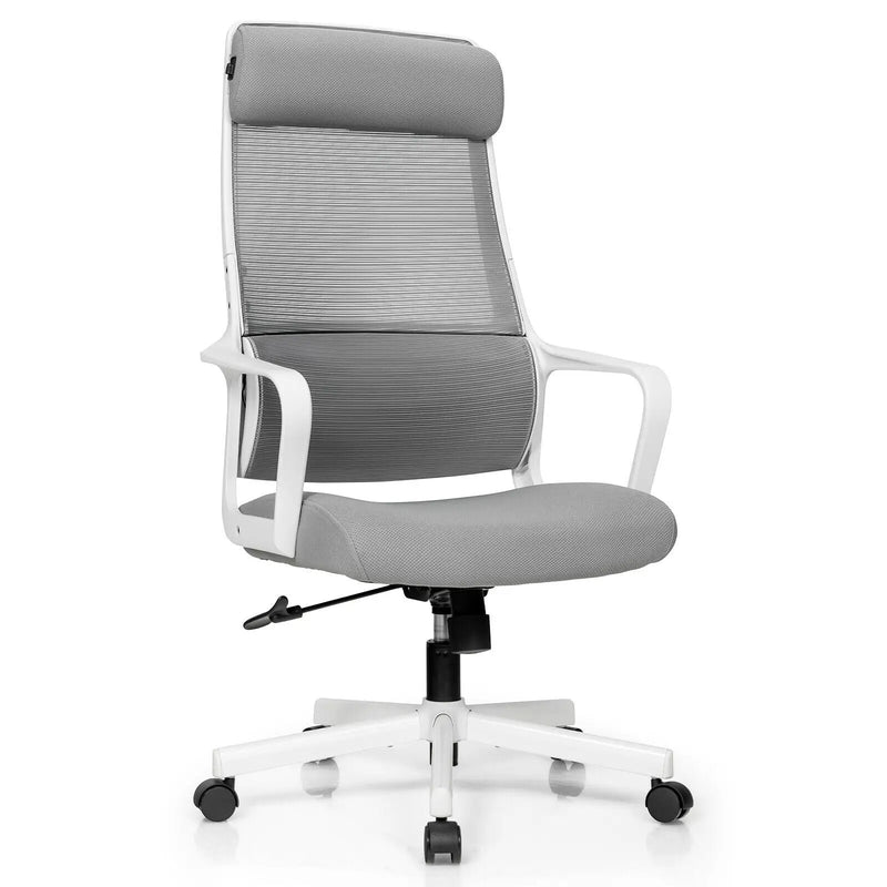 Adjustable Mesh Office Chair with Heating Support Headrest by DirectDeals