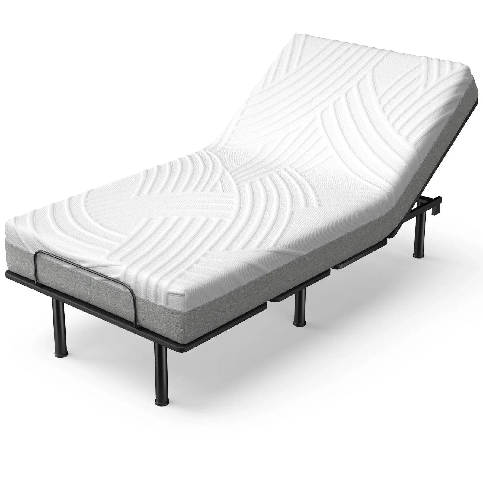 3D Bed Mattress Gel Memory Foam Convoluted Foam for Adjustable Bed by DirectDeals