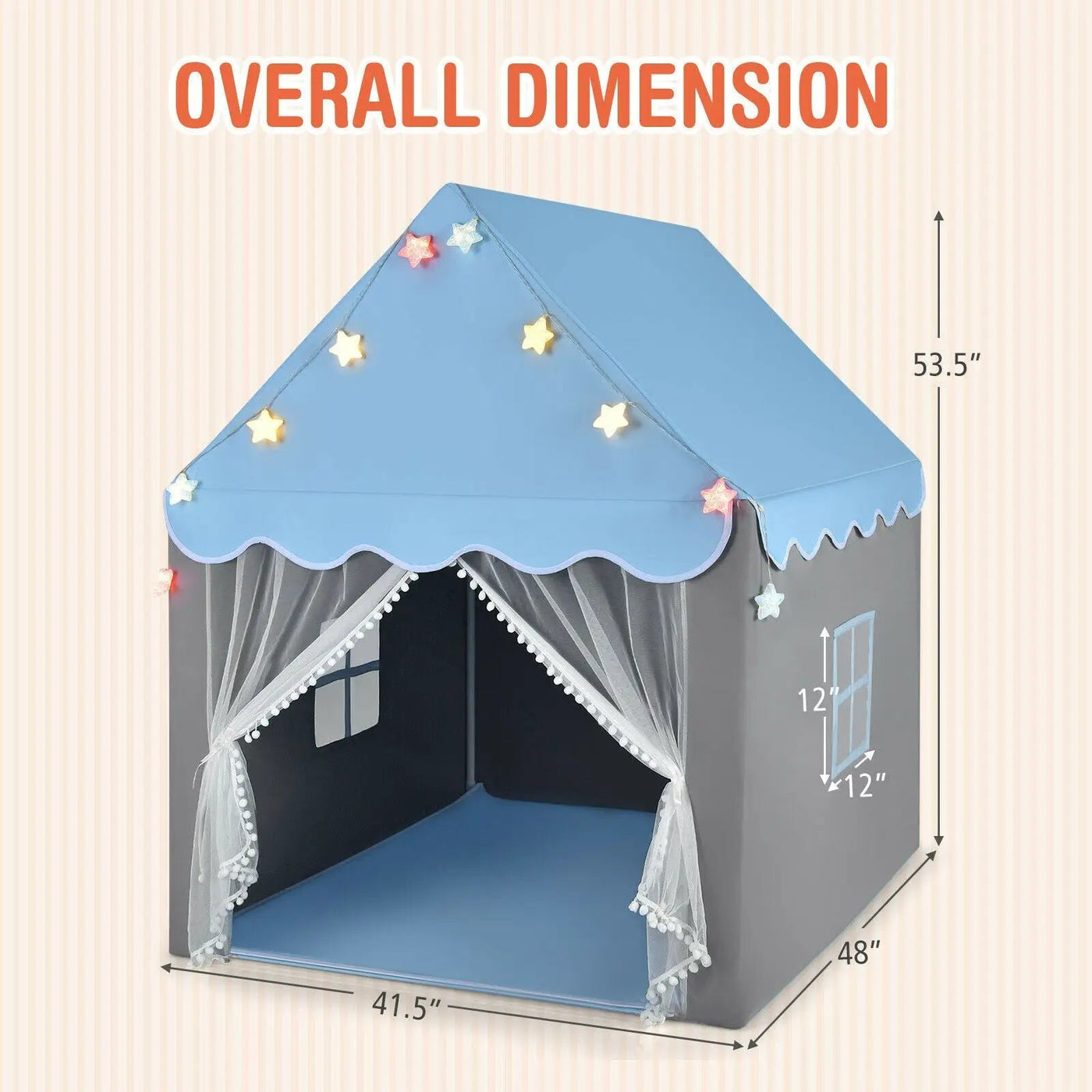 Kids Playhouse Tent with by DirectDeals