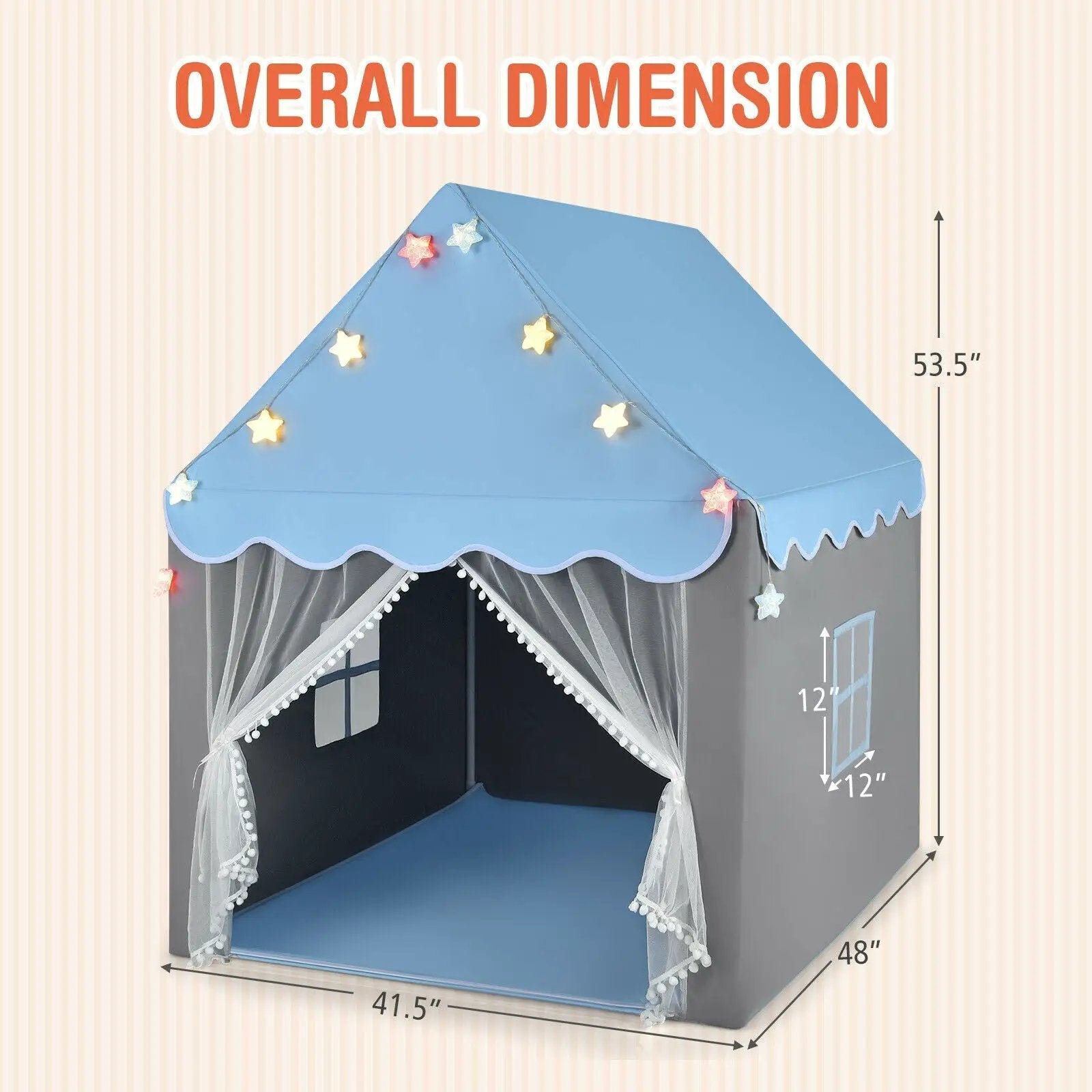 Kids Playhouse Tent with by DirectDeals