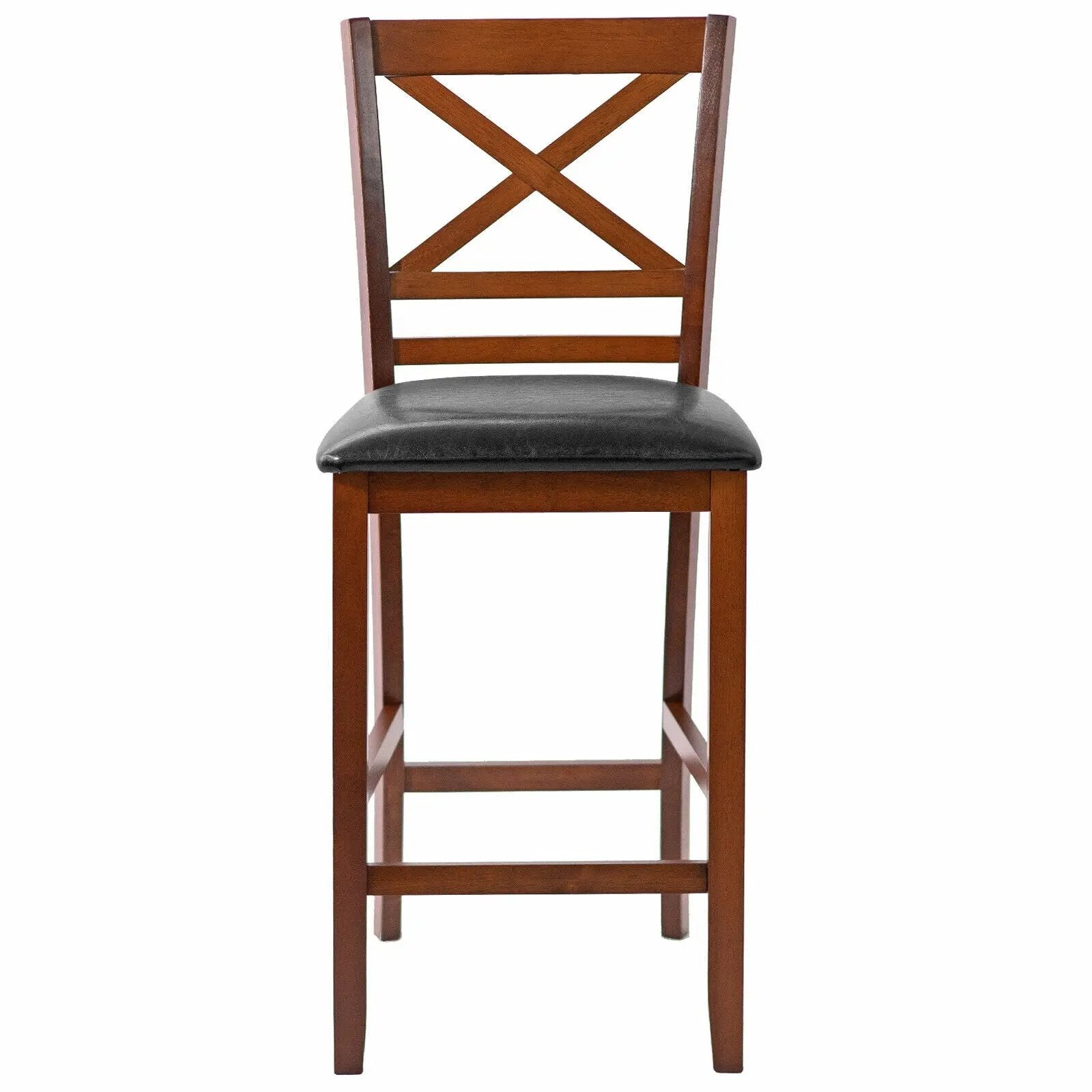 Counter Height Bar Stools 25 Inch - Set of 2 with PU Leather by DirectDeals