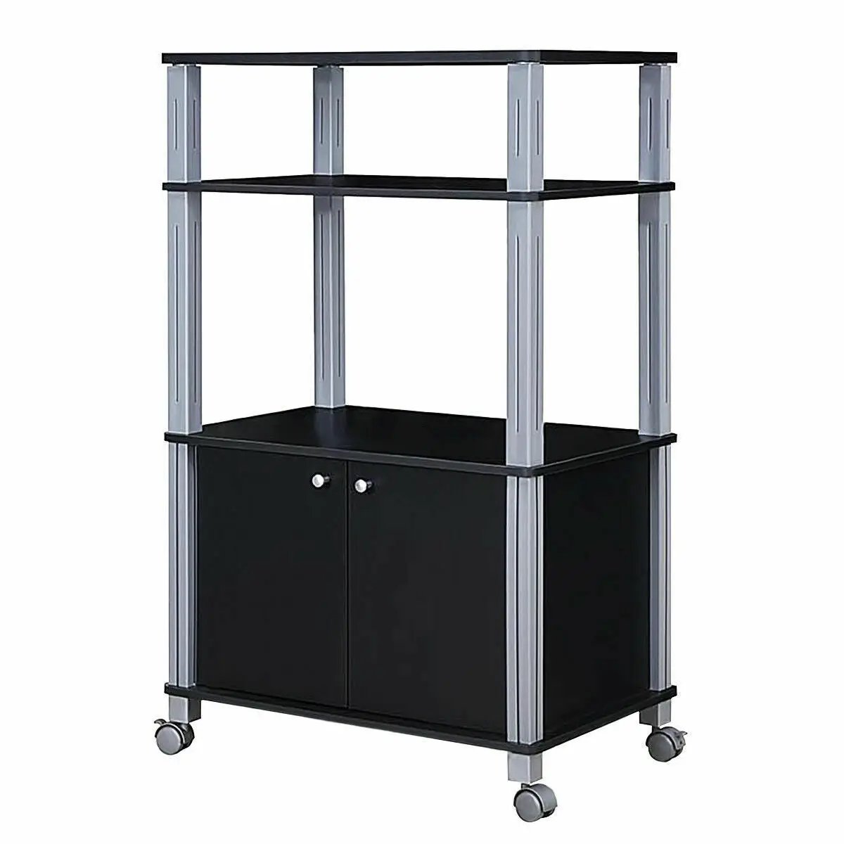 Microwave Rack Stand Rolling Storage Cart by DirectDeals