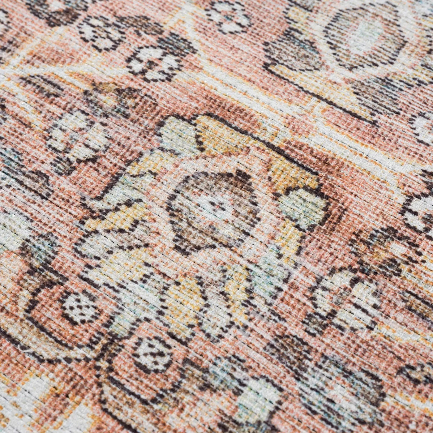 Flat Pile Urpi Red Washable Rug - Clearance by Boutique Rugs