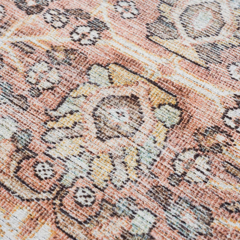 Flat Pile Urpi Red Washable Rug - Clearance by Boutique Rugs