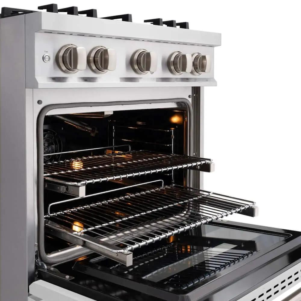 ZLINE 30"Classic Gas Range, Convection Gas Oven, Stainless Steel, White Matte Door CGR-WM-30 by Farmhouse Kitchen and Bath