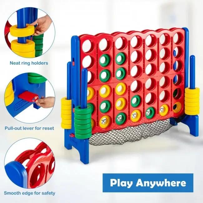4-to-Score Giant Game Set with Net Storage-Blue by DirectDeals