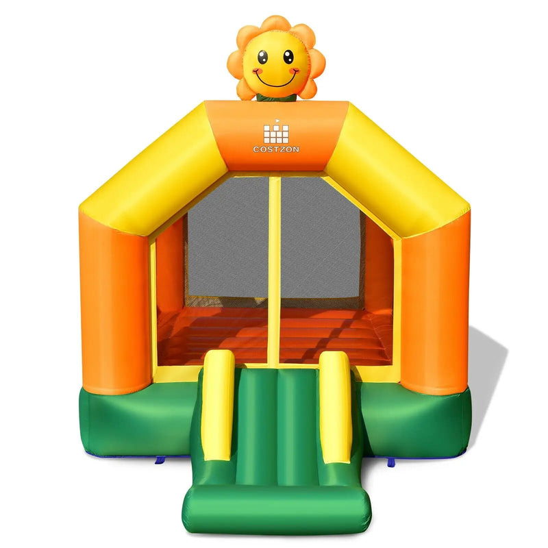 Kids Inflatable Bounce Jumping Castle House with Slide without Blower by DirectDeals
