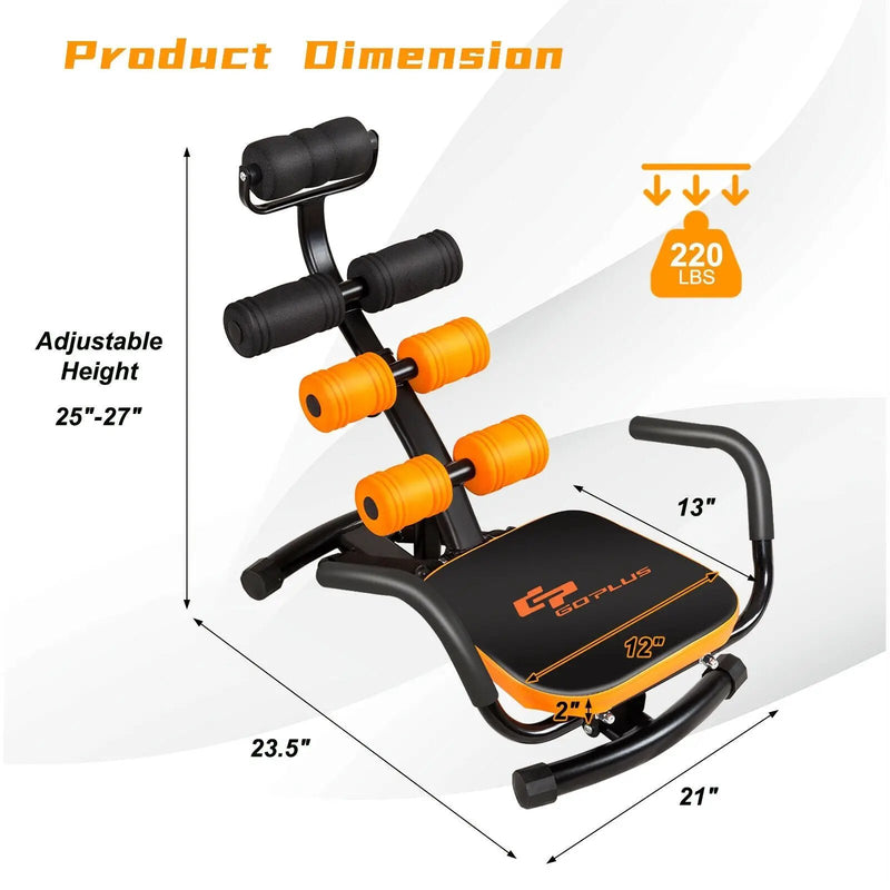 Core Fitness Abdominal Trainer Crunch Exercise Bench Machine by DirectDeals