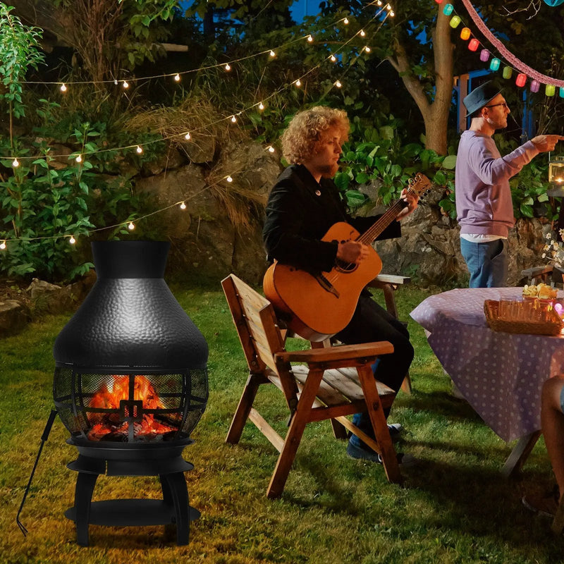 Patio Wood Burning Chimneys Fireplace by DirectDeals