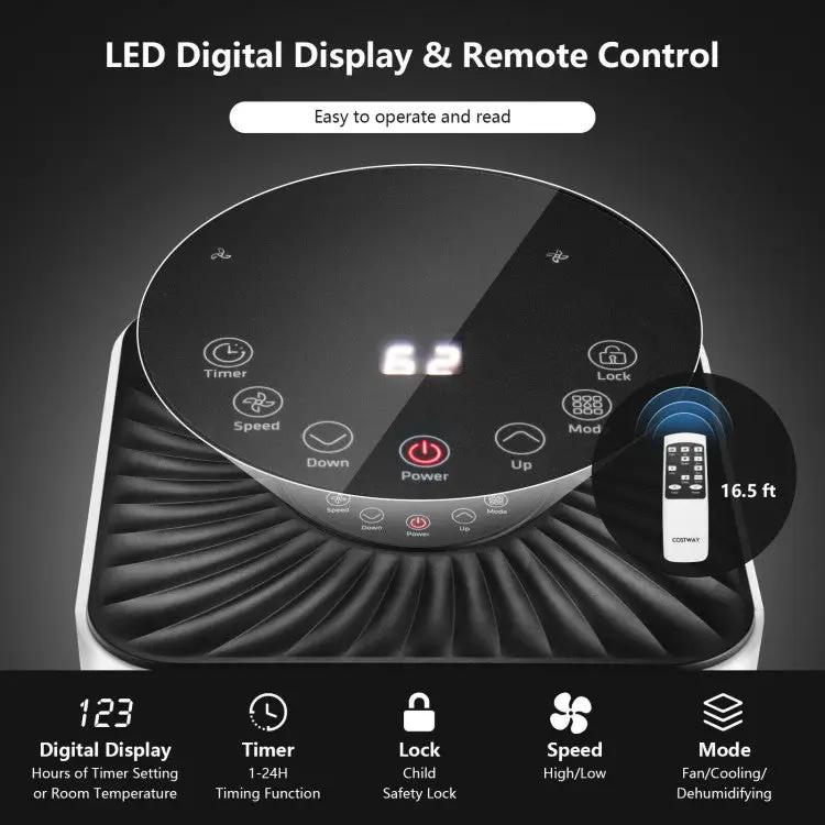 8000BTU 3-in-1 Portable Air Conditioner with Remote Control by DirectDeals