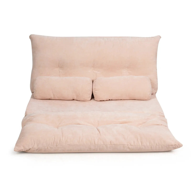 6-Position Adjustable Sleeper Lounge Couch with 2 Pillows by DirectDeals