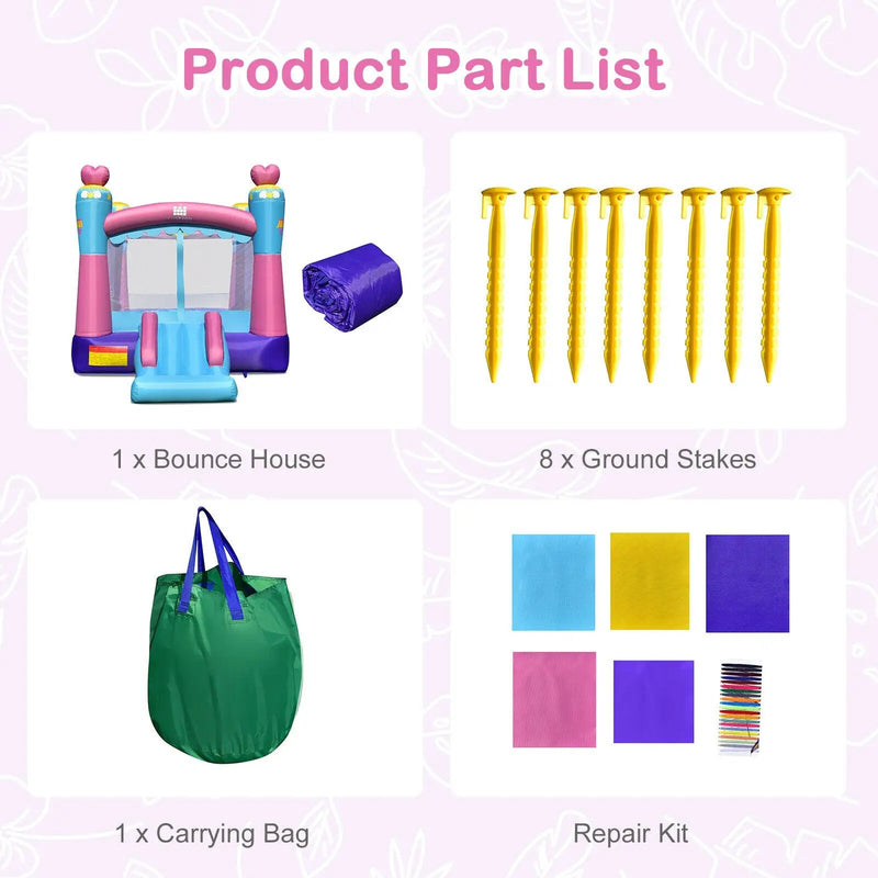 3-in-1 Princess Theme Inflatable Castle without Blower by DirectDeals