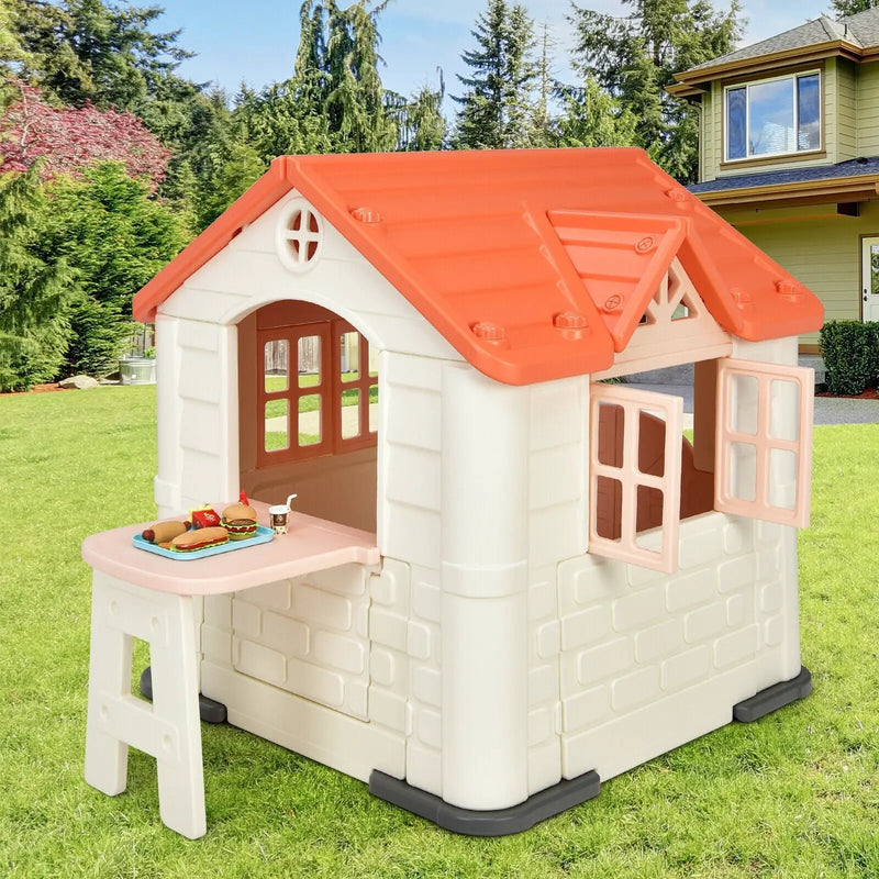 Kid’s Playhouse Pretend Toy House For Boys and Girls 7 Pieces Toy Set by DirectDeals