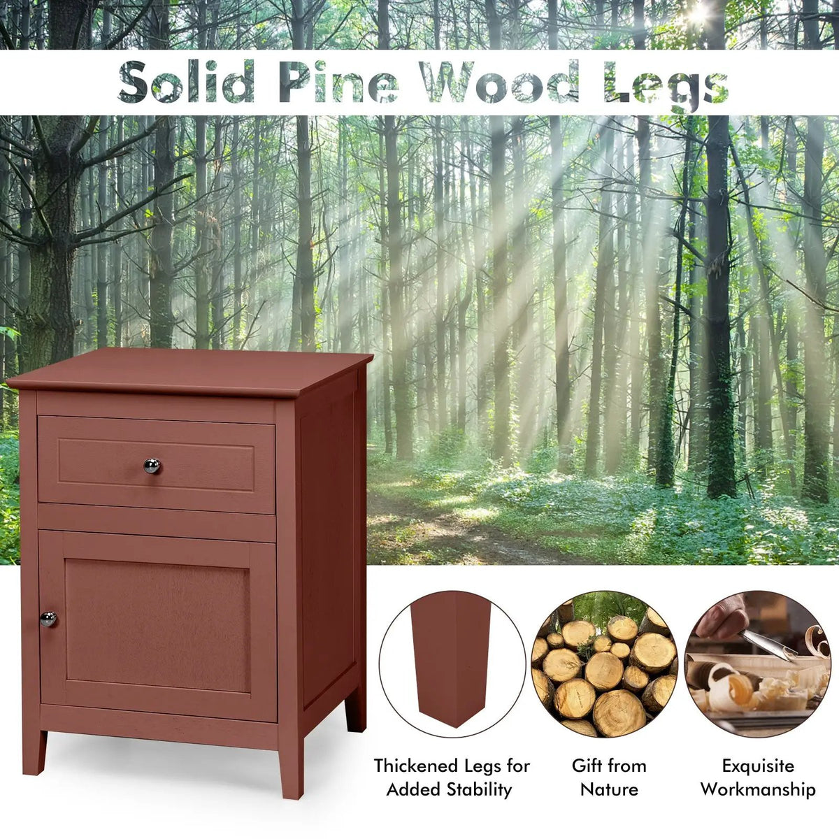 2-Tier Accent Table with Spacious Tabletop by DirectDeals