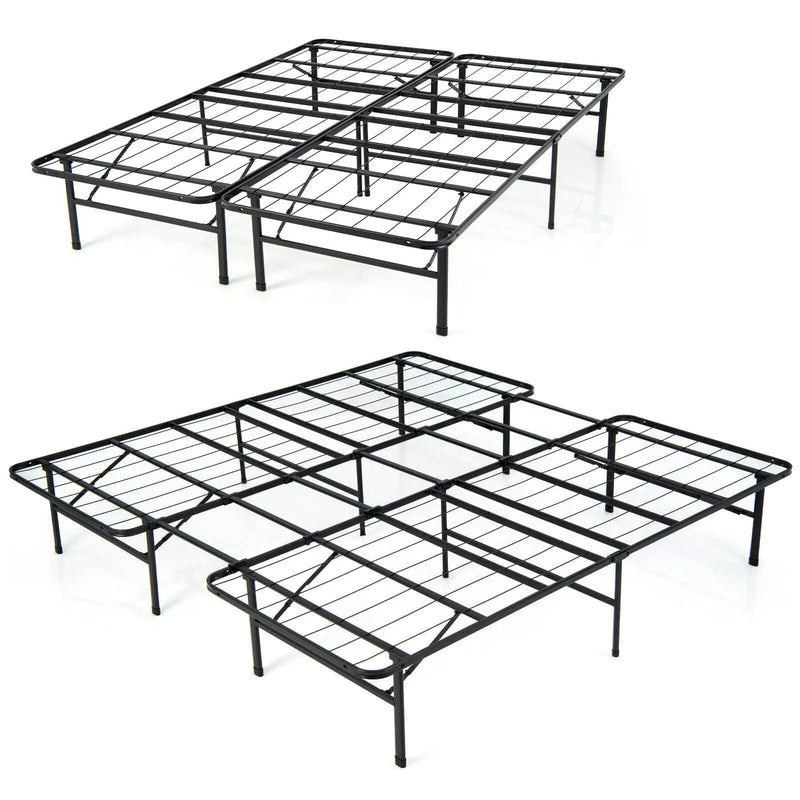 Full/King Size Folding Steel Platform Bed Frame for Kids and Adults by DirectDeals