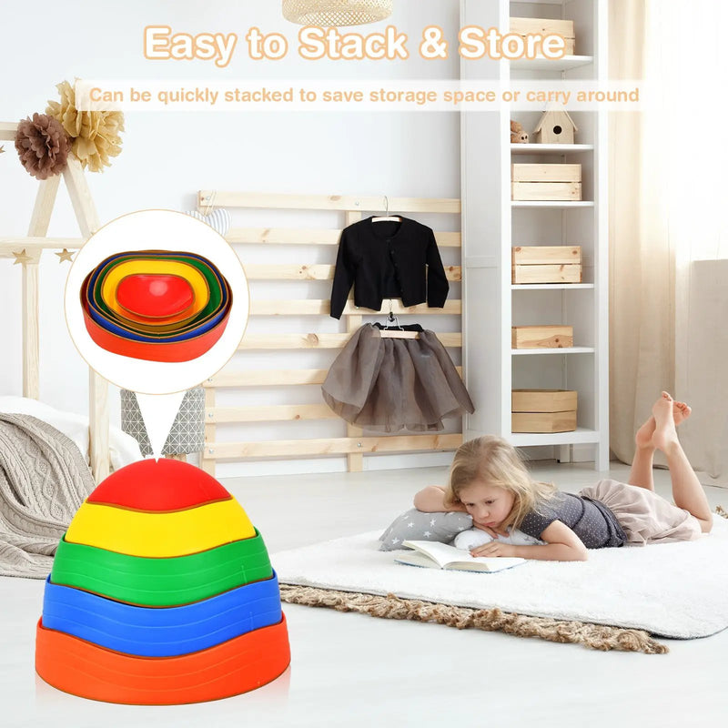 5 Pieces Kids Balance Stepping Stones by DirectDeals