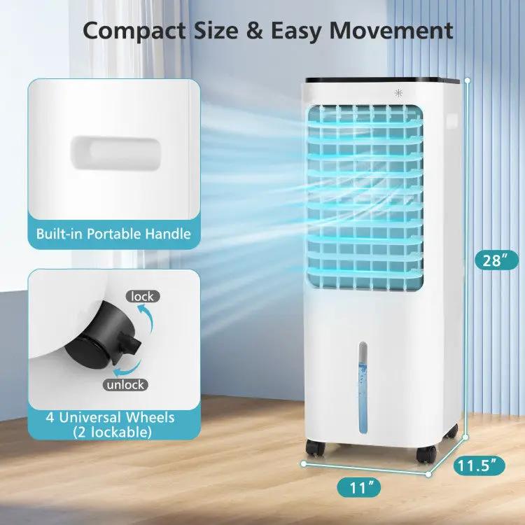 4-in-1 Air Cooler - 12L Tank & 4 Ice Packs by DirectDeals