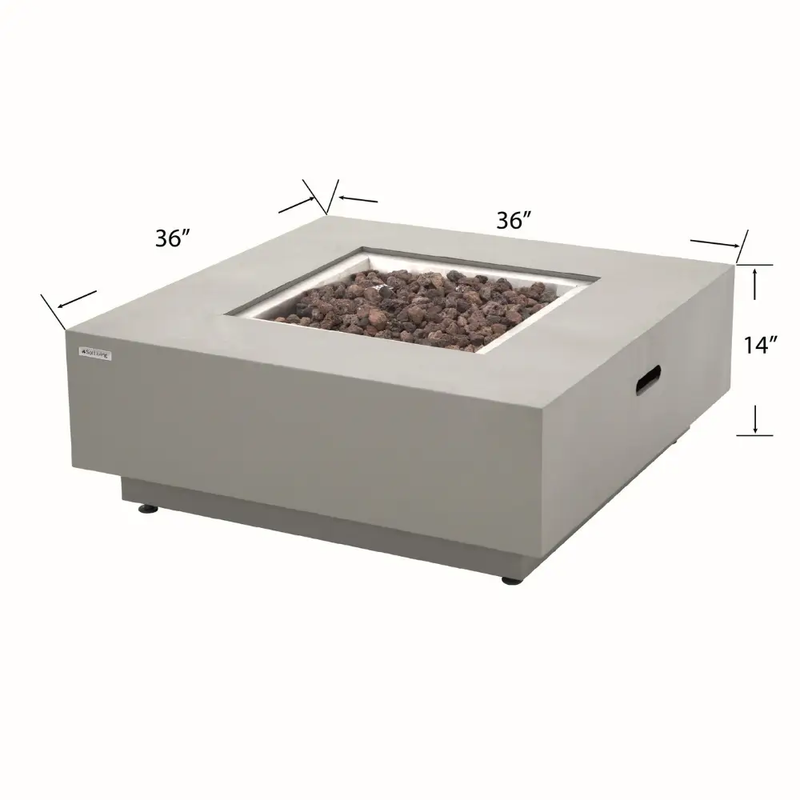 Propane Fire Pit Table Outdoor 50,000 BTU Firepits for Outside CSA Certified by EnvelorHome