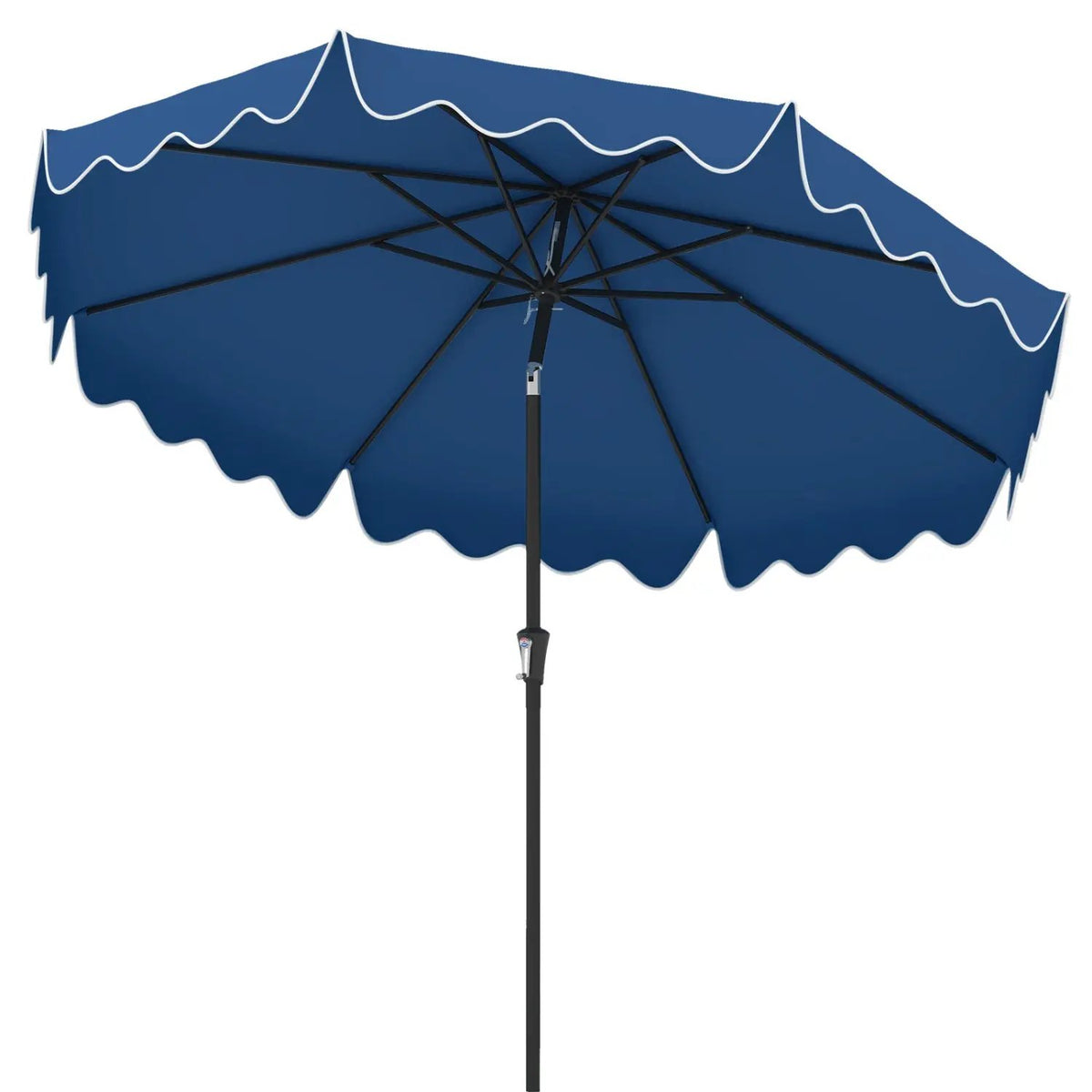 9 Feet Patio Umbrella with Crank Handle and Push Button Tilt by DirectDeals