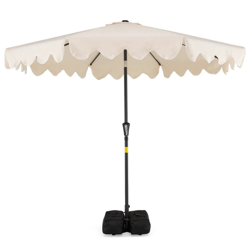 9 Feet Patio Umbrella with Weighted Base and Sandbags by DirectDeals