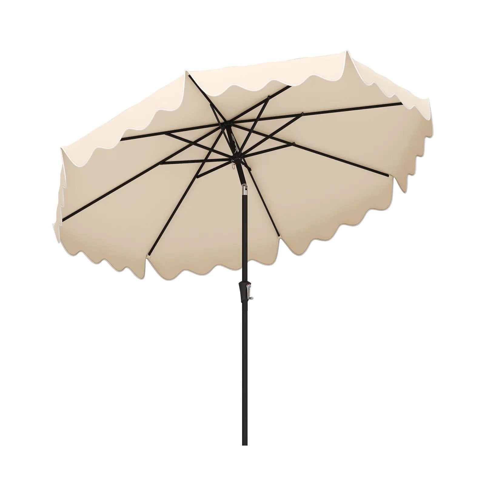 9 Feet Patio Umbrella with Crank Handle and Push Button Tilt by DirectDeals