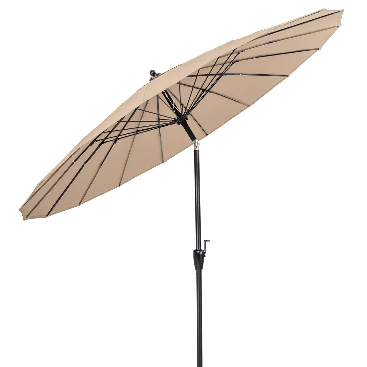9 Feet Round Patio Umbrella with 18 Fiberglass Ribs by DirectDeals