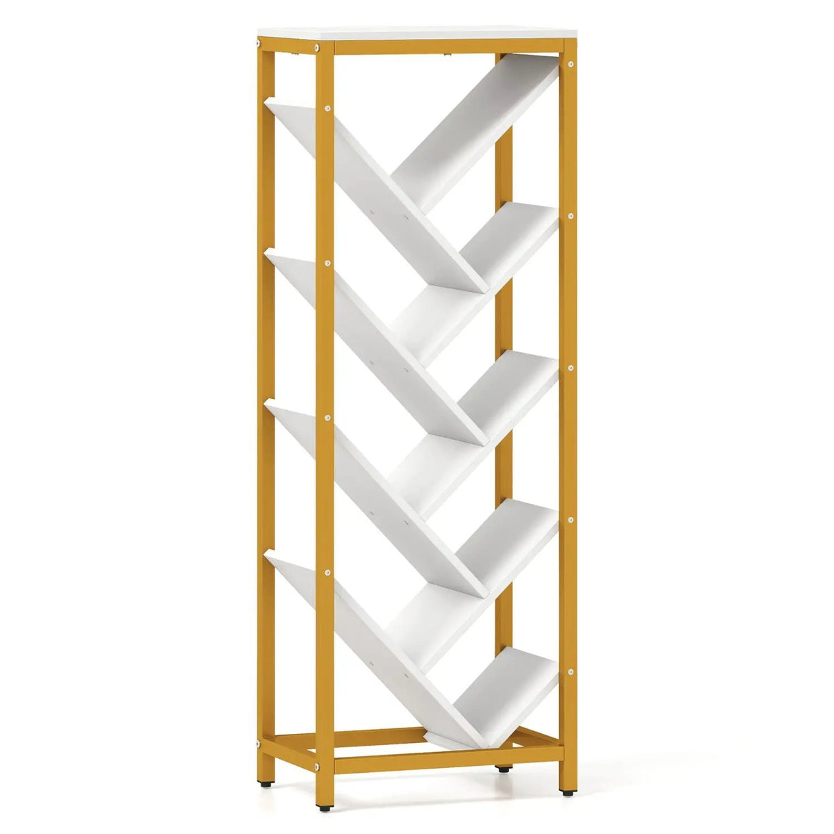 9-Tier Freestanding Bookcase for Hardcover Books by DirectDeals