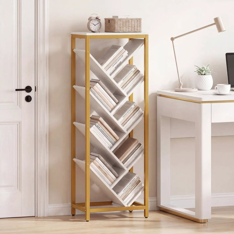 9-Tier Freestanding Bookcase for Hardcover Books by DirectDeals