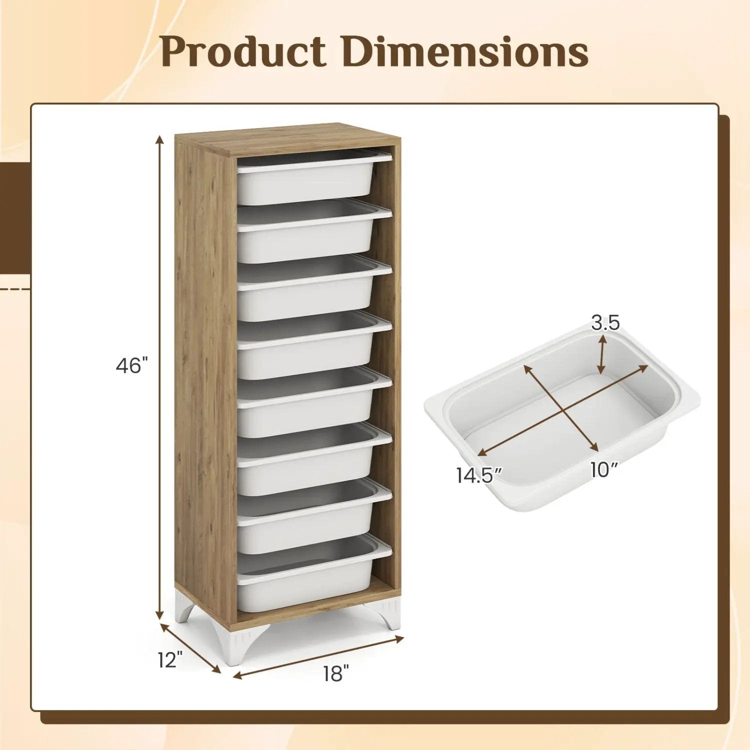 9-Tier Fruit & Vegetable Storage Rack with Slide-Out Baskets by DirectDeals