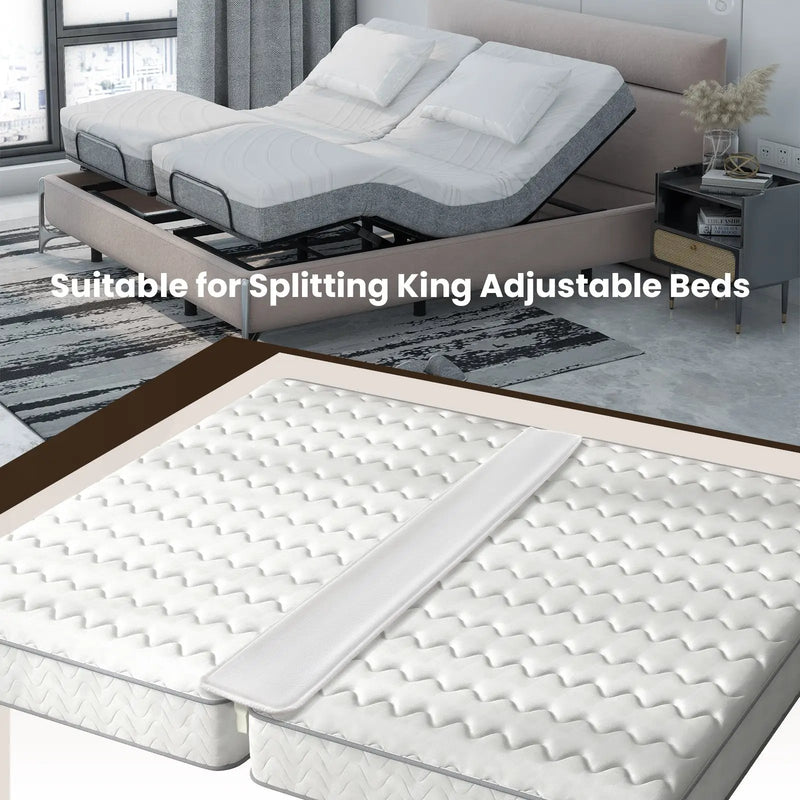 9 Inch Wide Bed Bridge Twin to King Converter Kit with Strap by DirectDeals