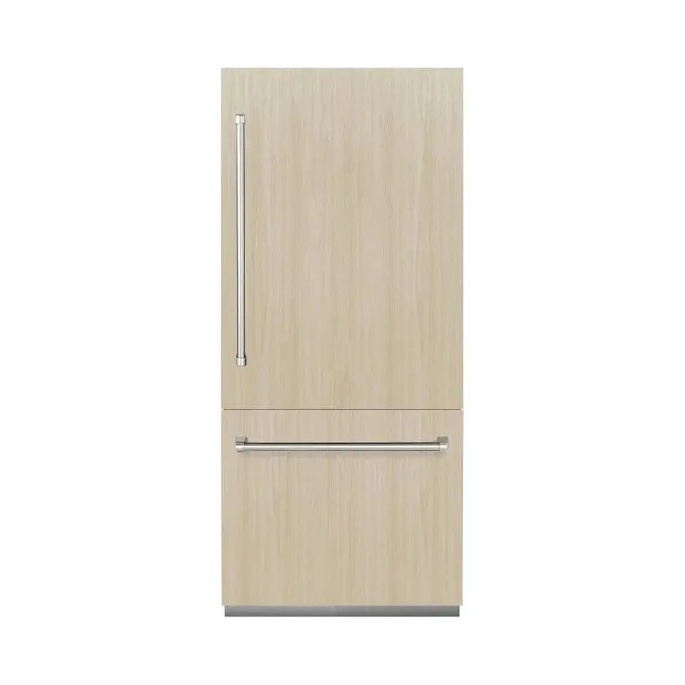 ZLINE 36" Panel Ready Built-In Bottom Freezer Refrigerator,Water Dispenser, Ice Maker,Graphite Gray GRBIT-36 by Farmhouse Kitchen and Bath