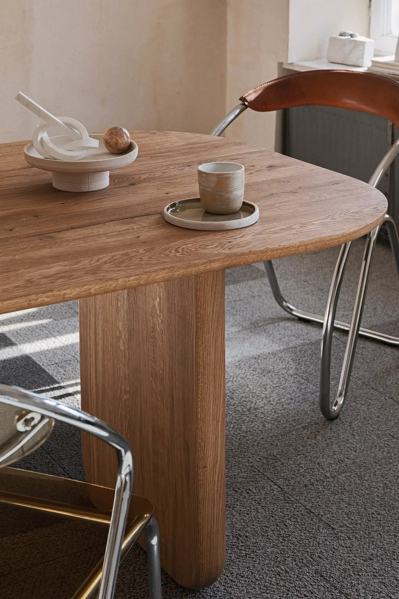 Oval Solid Wood Dining Table by Gizz