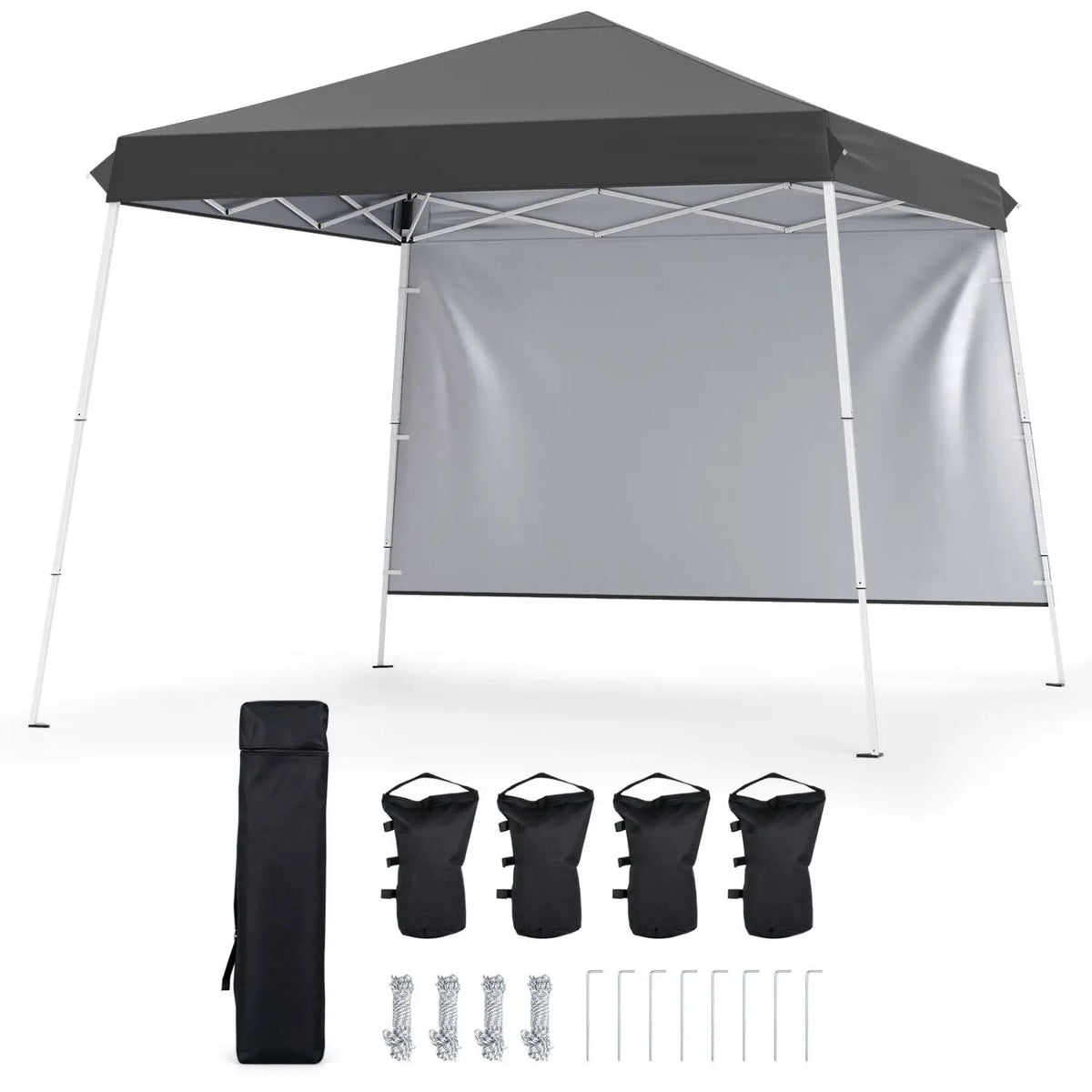 Pop Up Canopy Tent 9x9 ft with Carry Bag and Stakes by DirectDeals