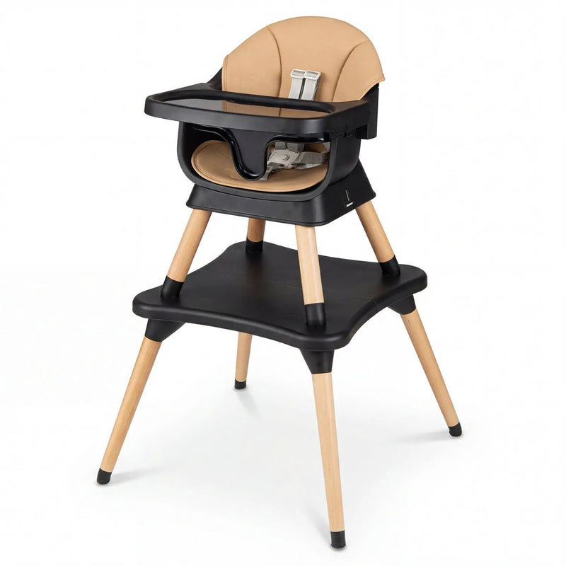 9-in-1 Convertible High Chair with Solid Wood Legs for Babies and Toddlers by DirectDeals