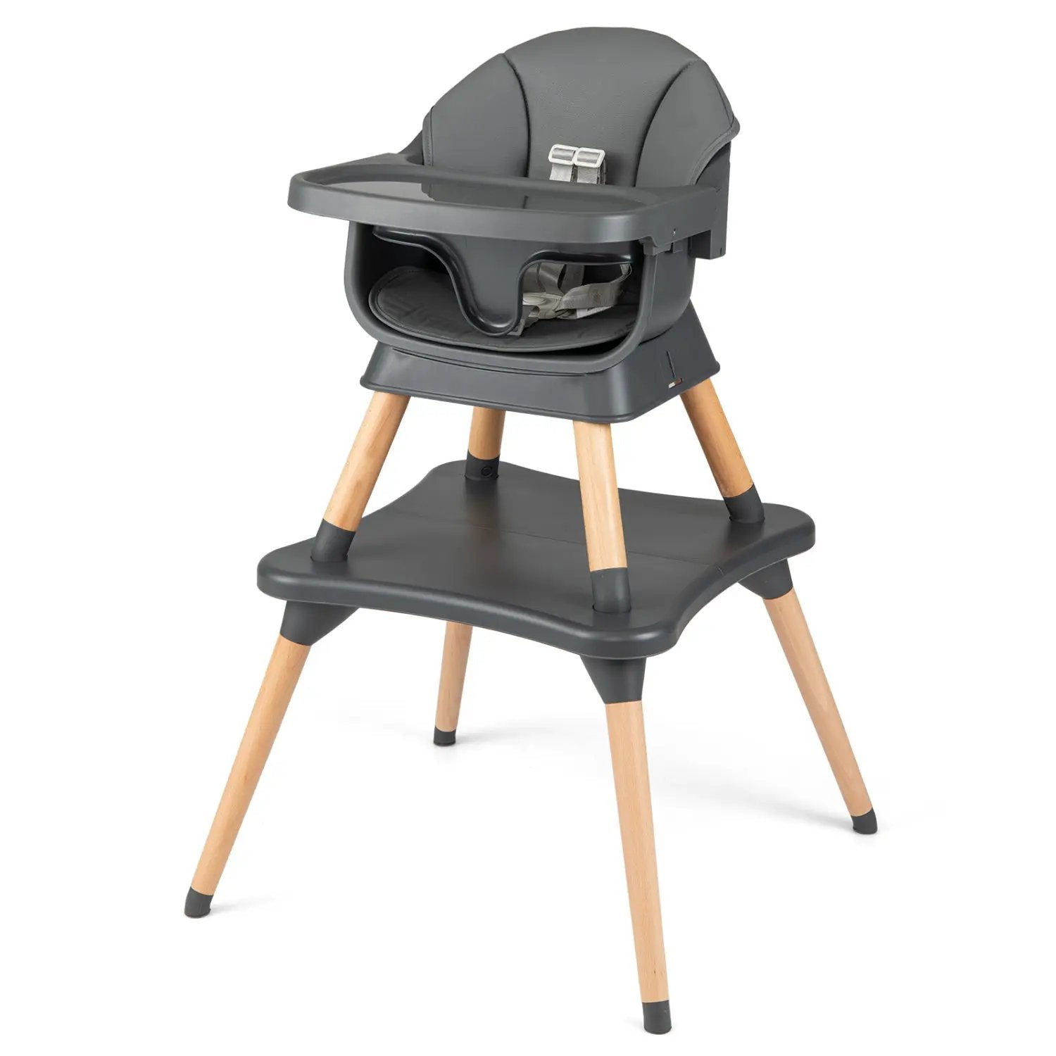 9-in-1 Convertible High Chair with Solid Wood Legs for Babies and Toddlers by DirectDeals