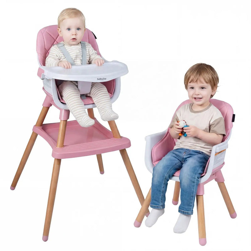 9-in-1 Convertible High Chair for Babies and Toddlers with Seat Cushion by DirectDeals