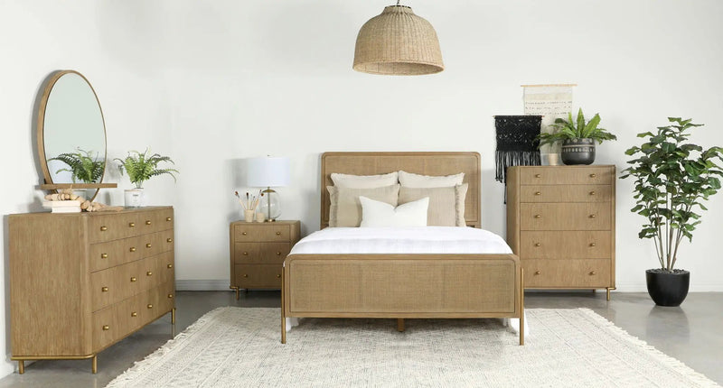 Arini 5-piece California King Bedroom Set Sand Wash by Unique Piece Furniture