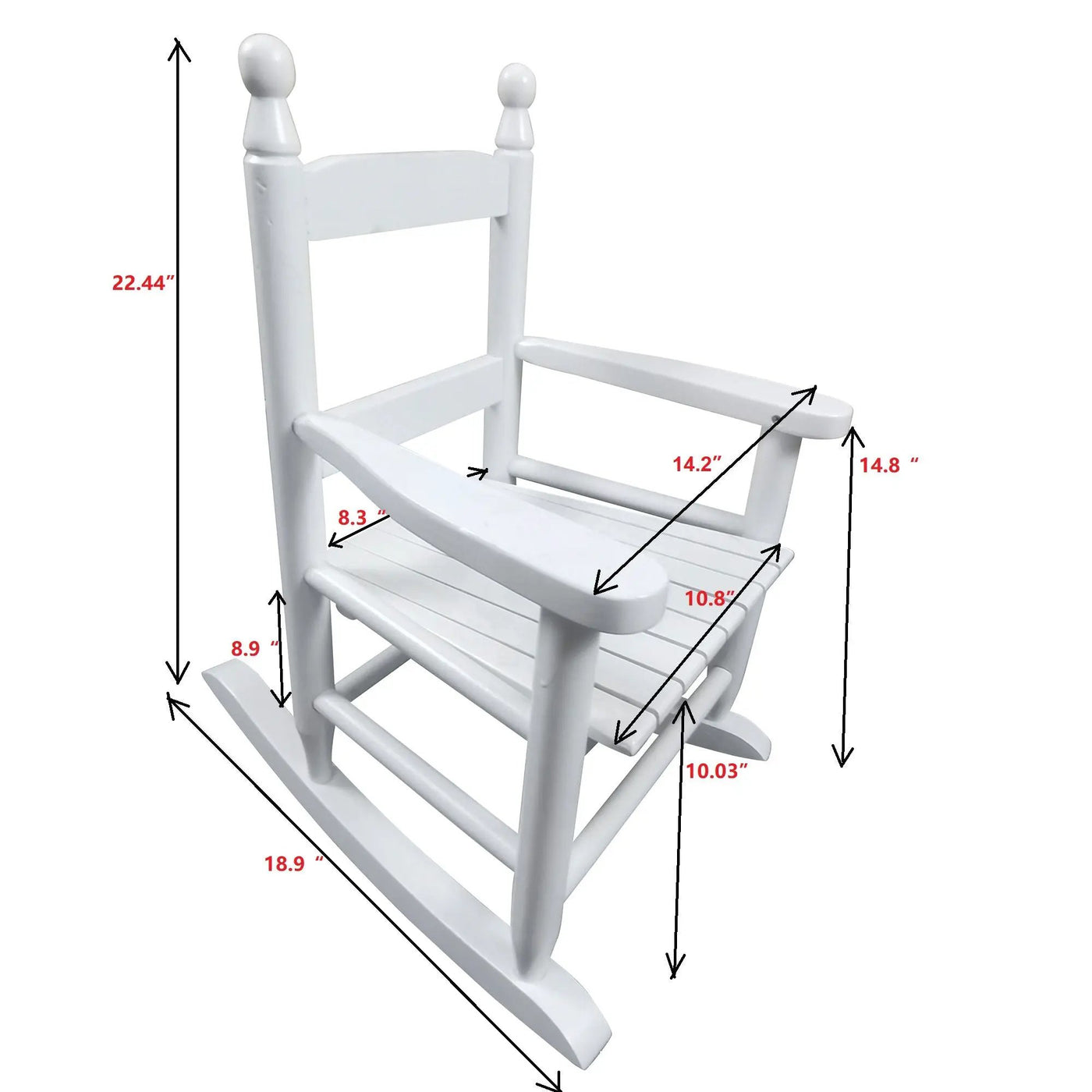Children's Rocking Chair Indoor Or Outdoor, Suitable For Kids, Durable by HouseOfZazla