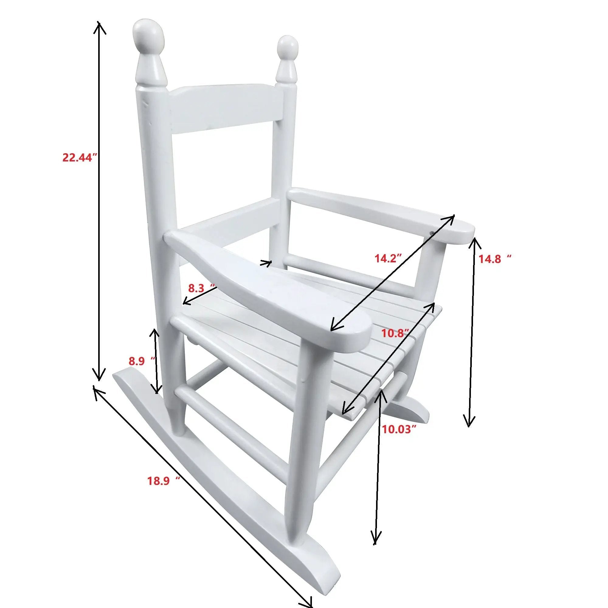 Children's Rocking Chair Indoor Or Outdoor, Suitable For Kids, Durable by HouseOfZazla