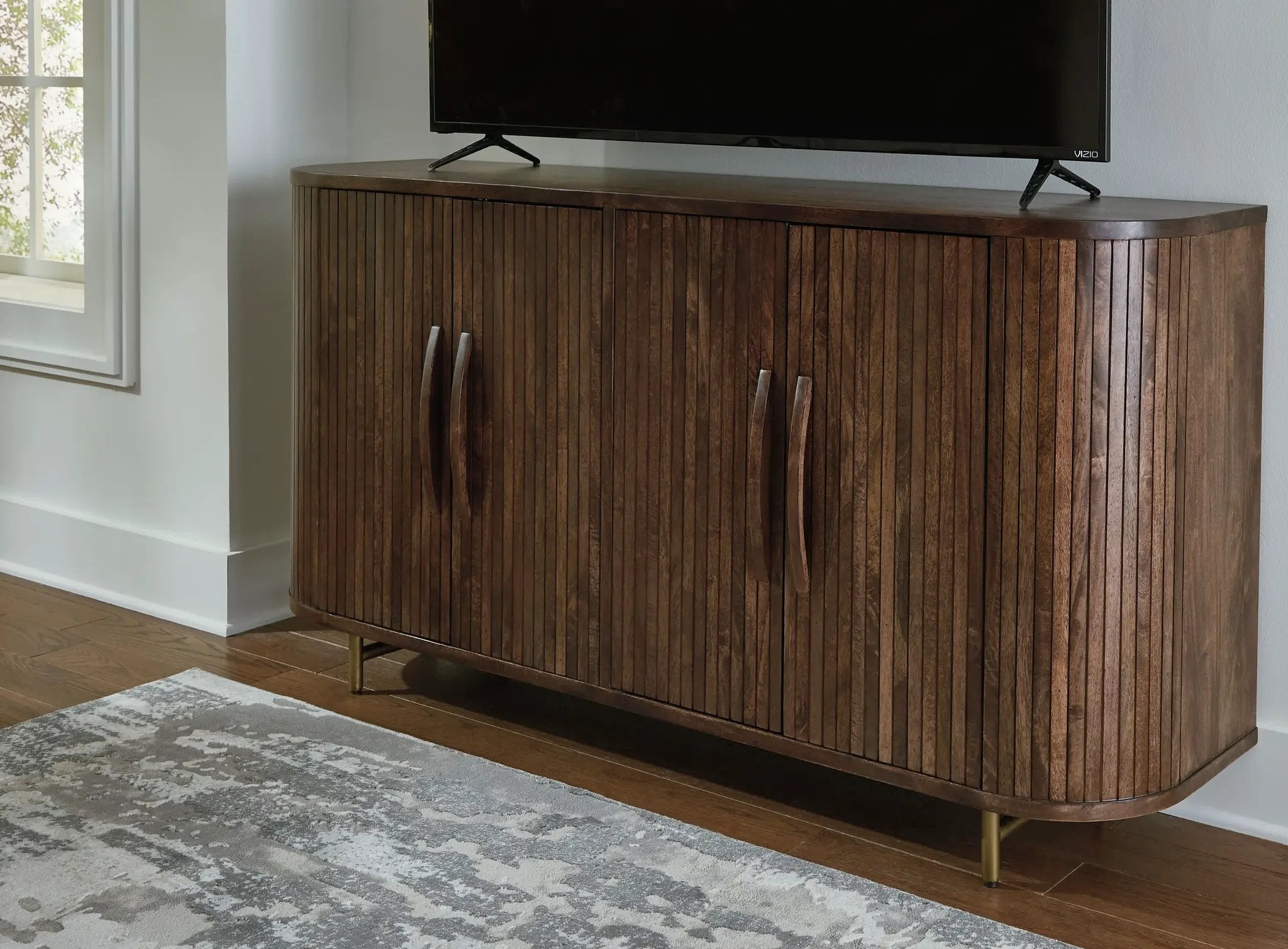 Amickly - Accent Cabinet - Dark Brown by Unique Piece Furniture