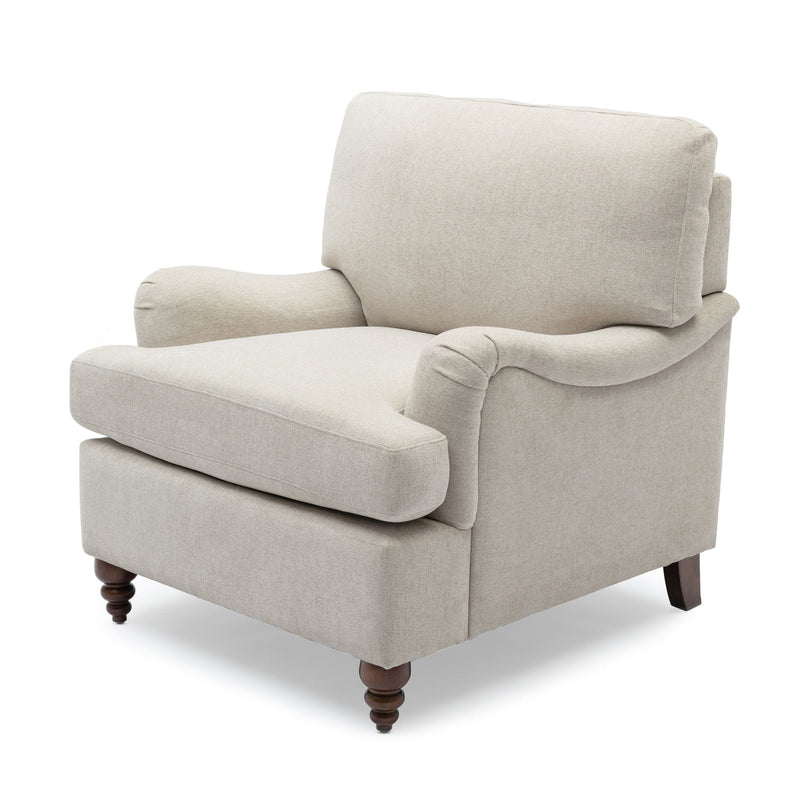 Candor - Arm Chair With English Roll Arms by HouseOfZazla