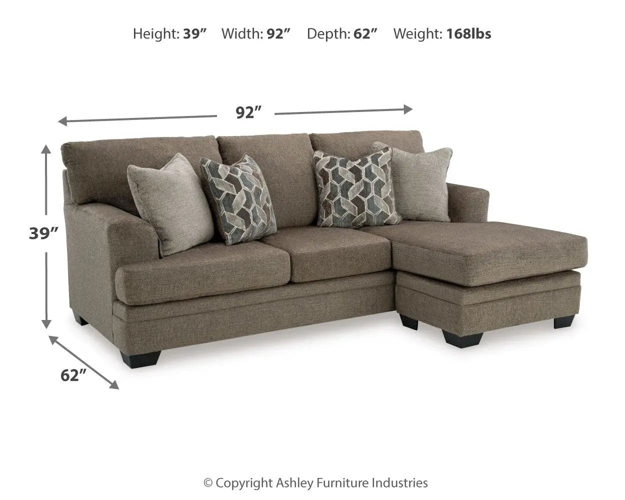 Stonemeade - Sofa Chaise by Unique Piece Furniture