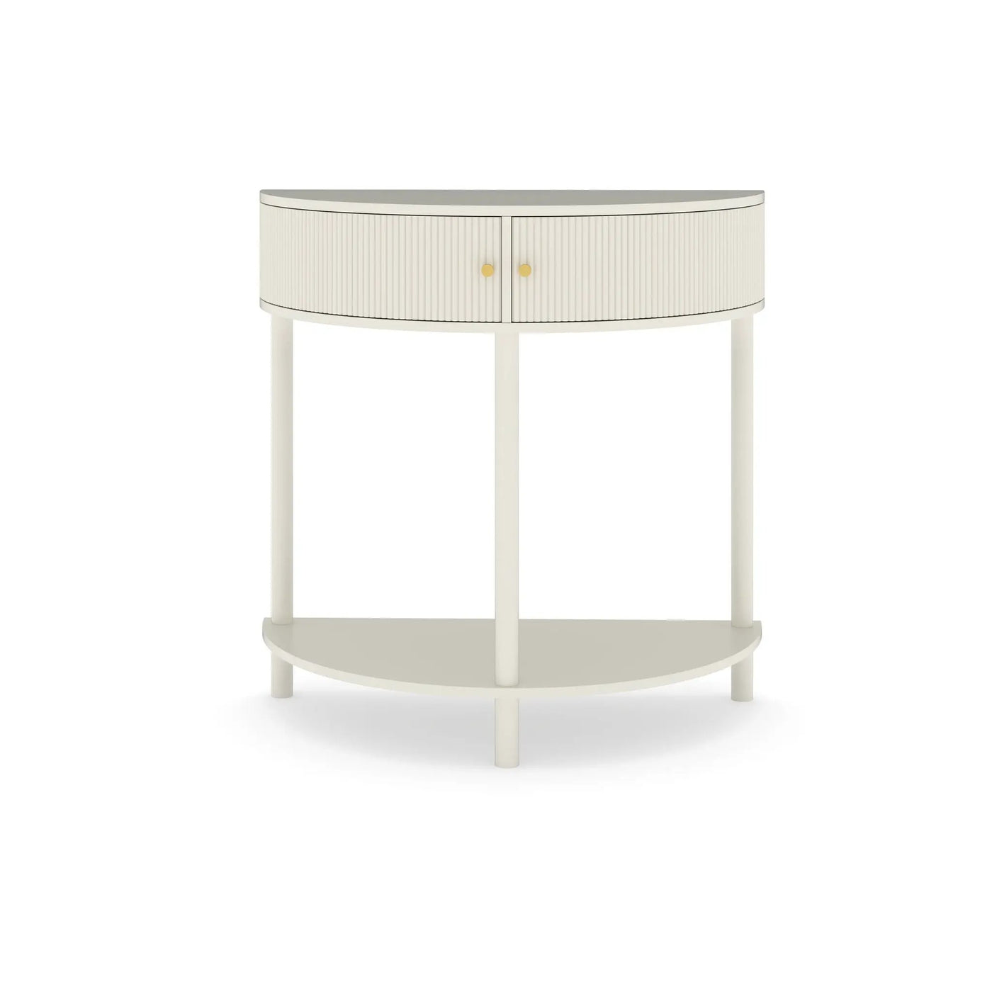 Demi Lune Console Table With 2 Storage Drawers by HouseOfZazla