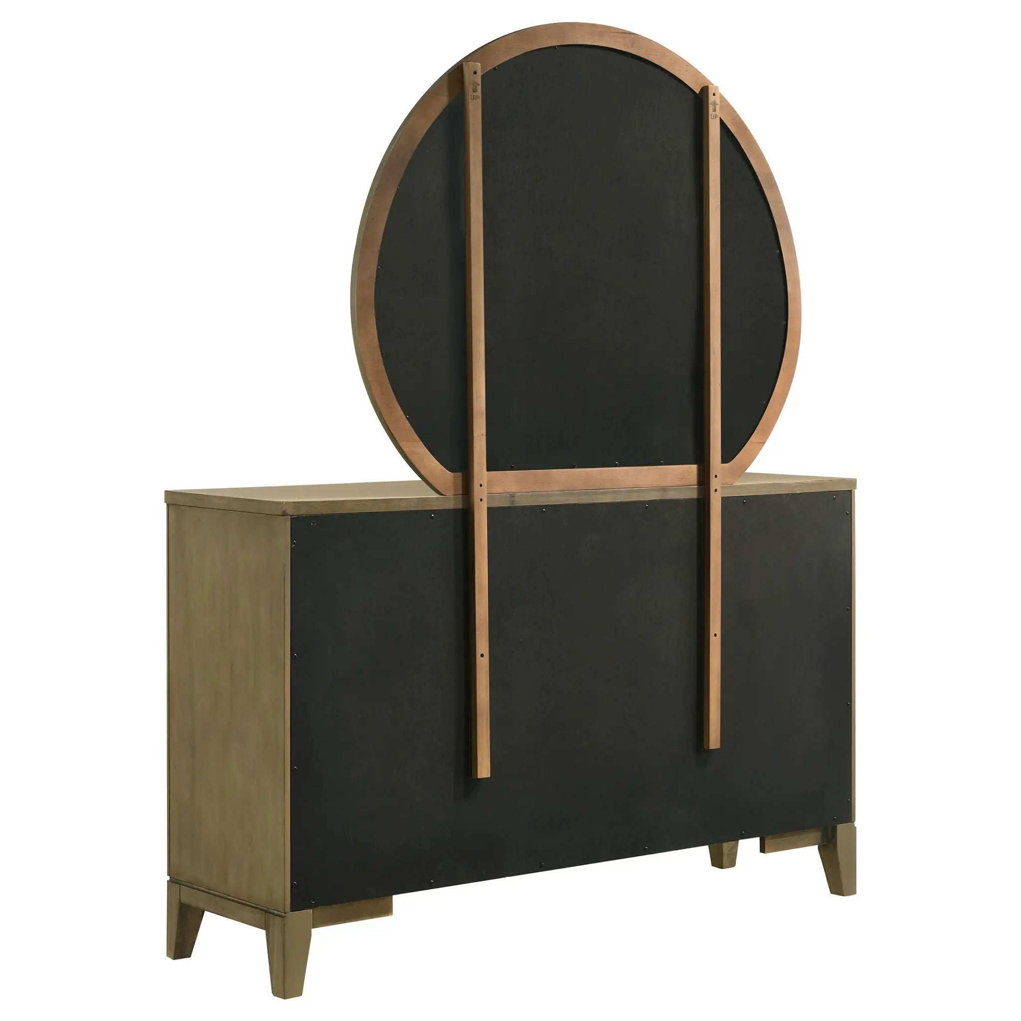 Granada 8-drawer Dresser and Mirror Natural Pine by Unique Piece Furniture