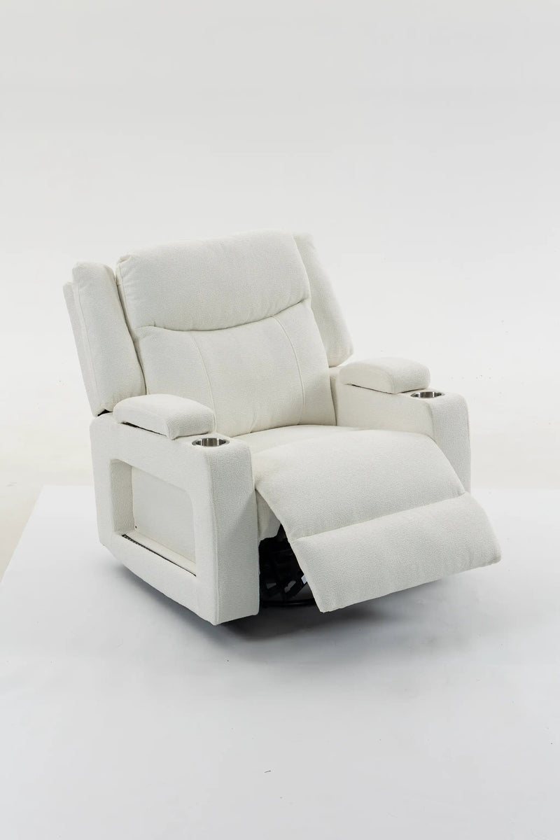 Extra Wide Power Recliner Chair with Heat Massage by HouseOfZazla